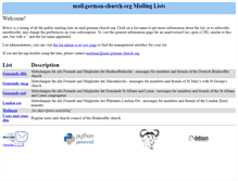 Tablet Screenshot of mail.german-church.org